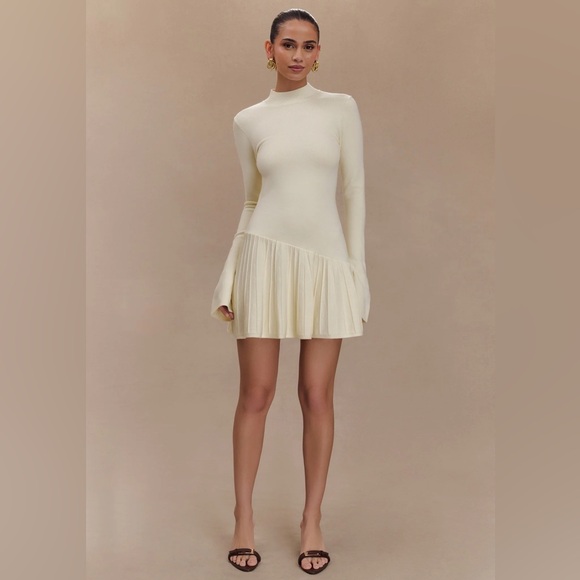 Meshki Dresses & Skirts - Meshki Cream Mini Dress